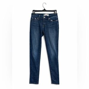 Levi’s 535 Legging Jeans Juniors 3 Dark Wash Skinny Stretch 26x29 Like New